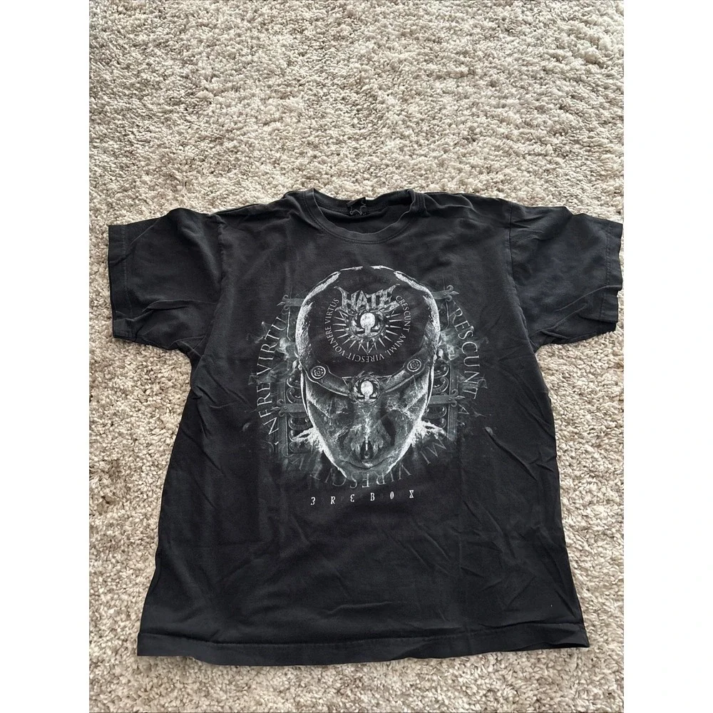 Crescent Band Black Short Sleeve T-Shirt Size‎ XL